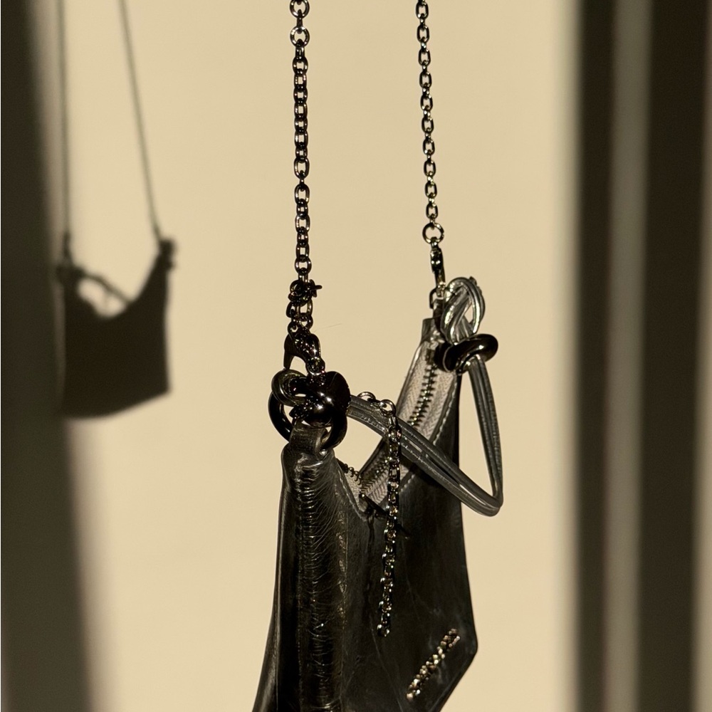Charles & Keith Silver Mini Hobo Bag - Picture 5 of 8